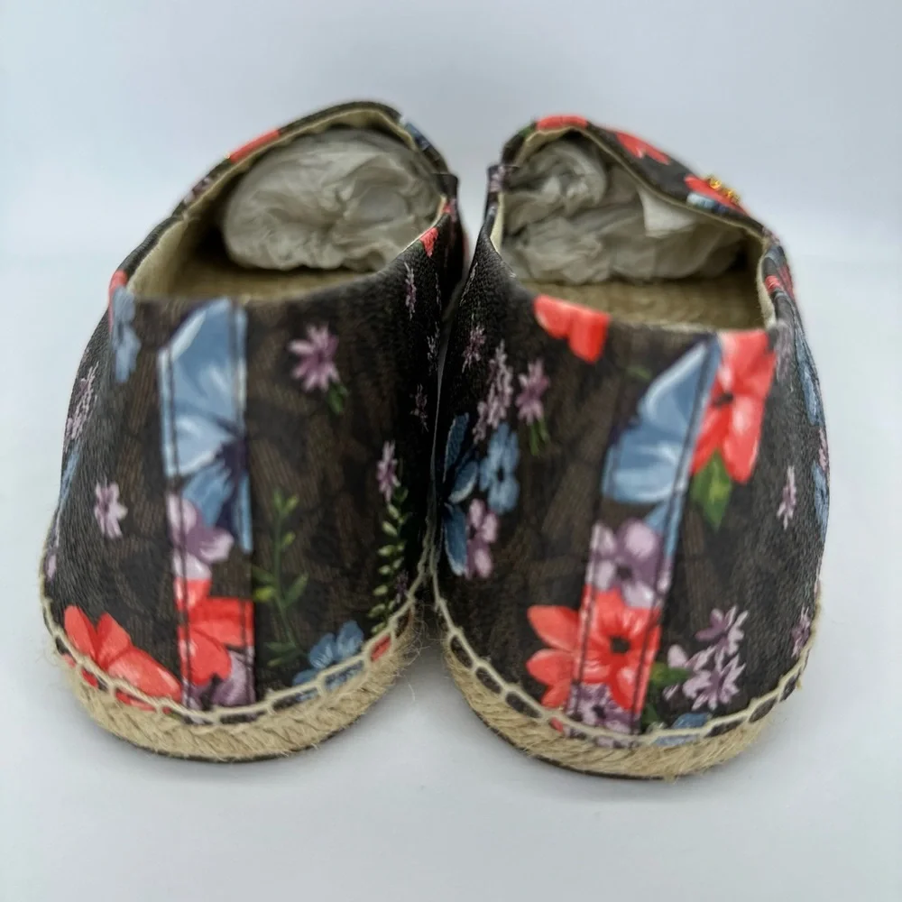 New!Michael Kors Womens Kendrick Slip-On Brown Floral signature logo siz… - Picture 11 of 16